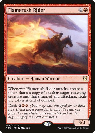 Flamerush Rider [Commander 2019] | The Time Vault CA