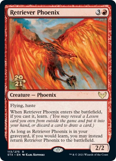 Retriever Phoenix [Strixhaven: School of Mages Prerelease Promos] | The Time Vault CA