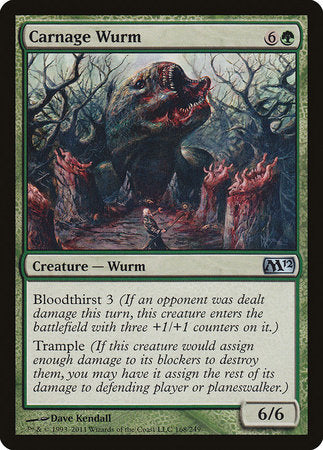 Carnage Wurm [Magic 2012] | The Time Vault CA