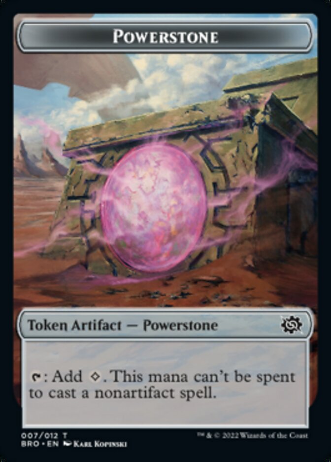 Powerstone // Elemental Double-Sided Token [The Brothers' War Tokens] | The Time Vault CA