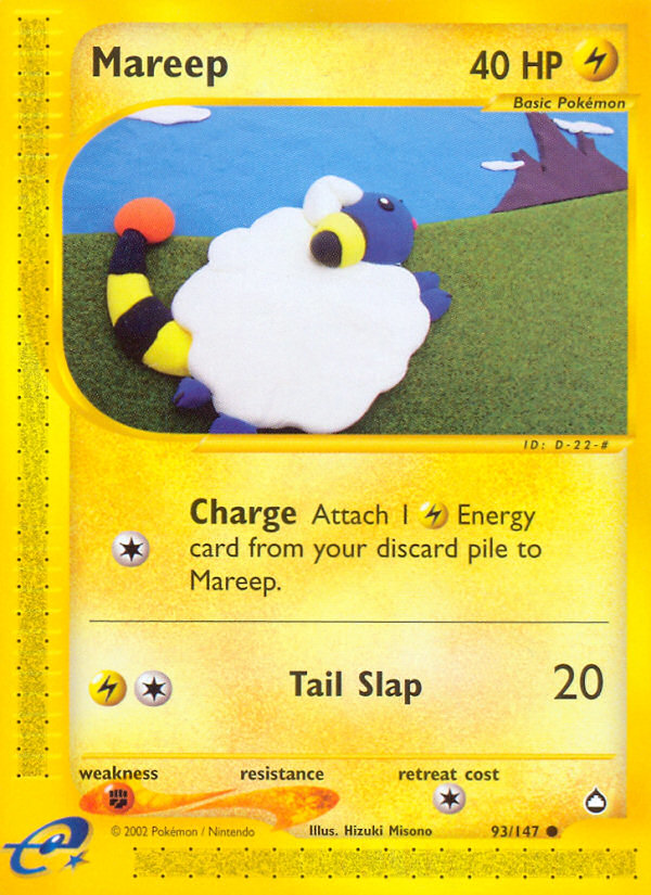 Mareep (93/147) [Aquapolis] | The Time Vault CA