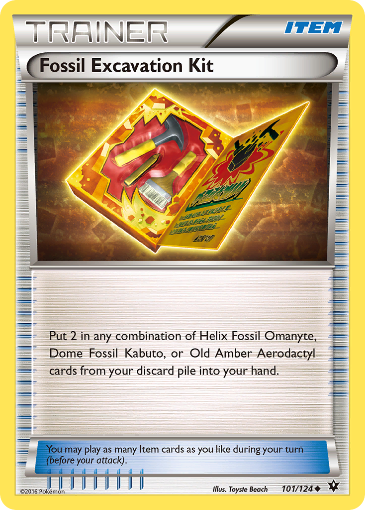 Fossil Excavation Kit (101/124) [XY: Fates Collide] | The Time Vault CA