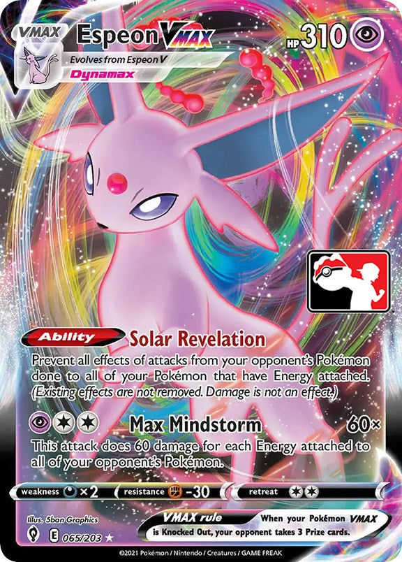 Espeon VMAX (065/203) [Prize Pack Series One] | The Time Vault CA