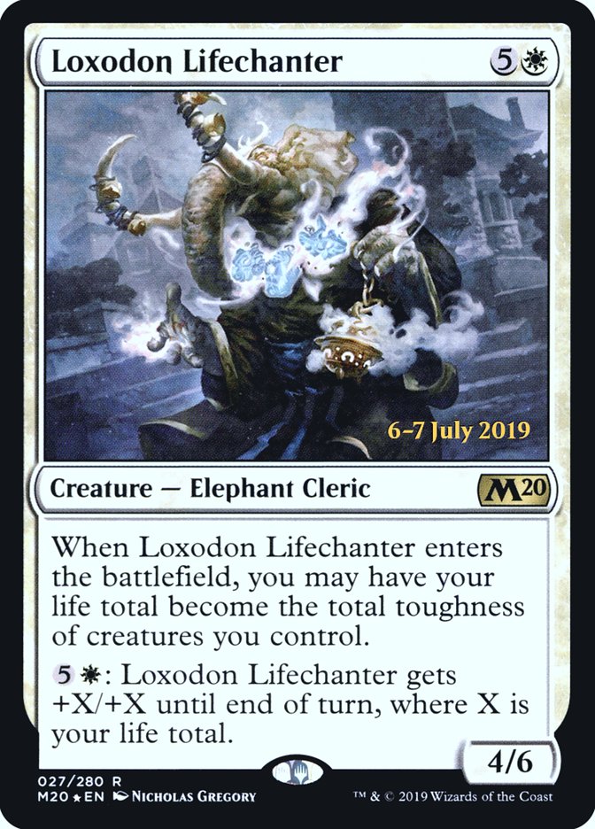 Loxodon Lifechanter  [Core Set 2020 Prerelease Promos] | The Time Vault CA