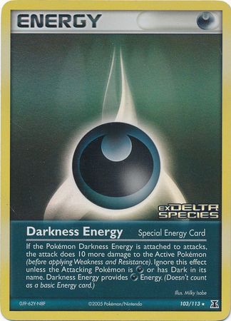 Darkness Energy (103/113) (Stamped) [EX: Delta Species] | The Time Vault CA