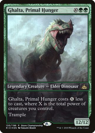 Ghalta, Primal Hunger [Rivals of Ixalan Promos] | The Time Vault CA