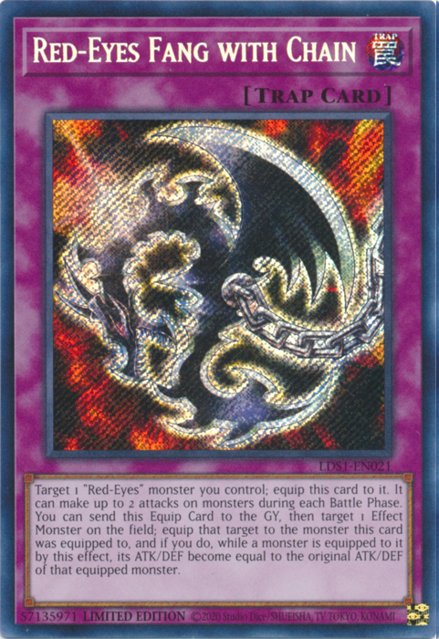 Red-Eyes Fang with Chain [LDS1-EN021] Secret Rare | The Time Vault CA