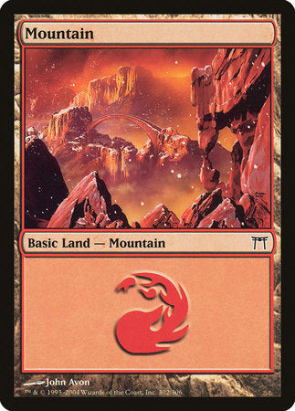 Mountain (302) [Champions of Kamigawa] | The Time Vault CA