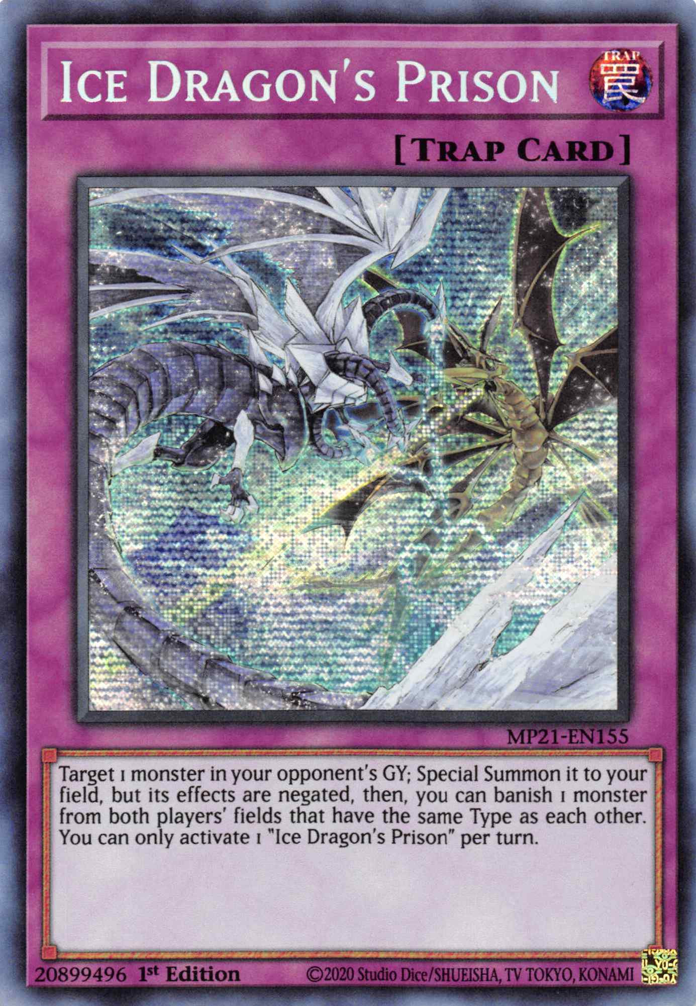 Ice Dragon's Prison [MP21-EN155] Prismatic Secret Rare | The Time Vault CA