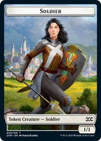 Soldier // Squirrel Double-sided Token [Double Masters Tokens] | The Time Vault CA