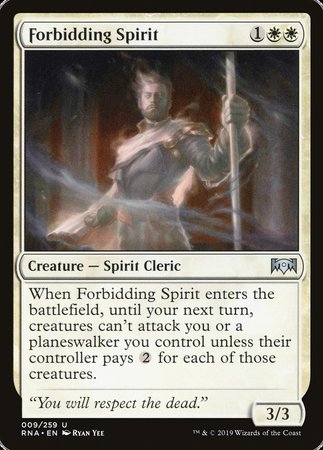 Forbidding Spirit [Ravnica Allegiance] | The Time Vault CA