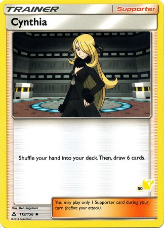 Cynthia (119/156) (Pikachu Stamp #50) [Battle Academy 2020] | The Time Vault CA