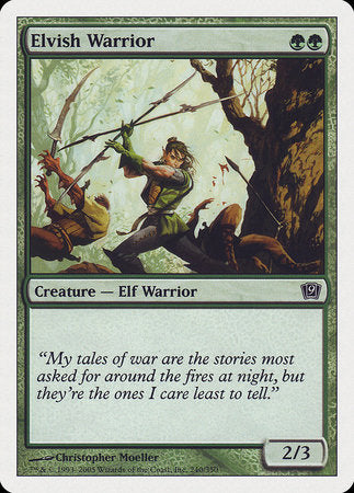 Elvish Warrior [Ninth Edition] | The Time Vault CA