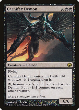 Carnifex Demon [Scars of Mirrodin] | The Time Vault CA