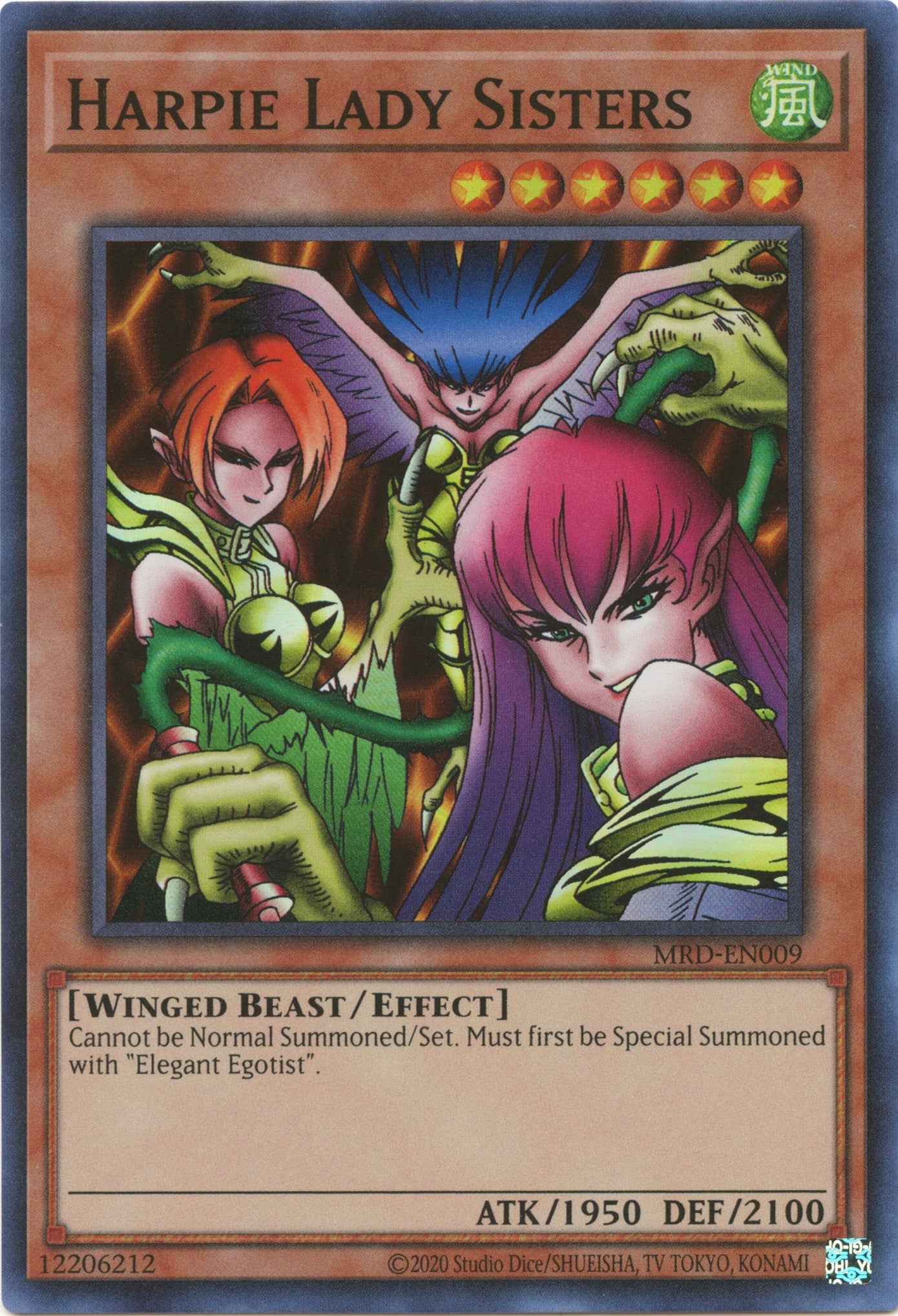 Harpie Lady Sisters (25th Anniversary) [MRD-EN009] Super Rare | The Time Vault CA