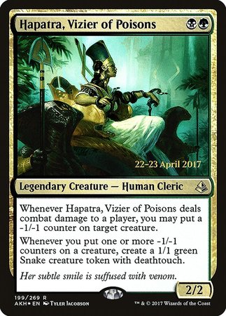 Hapatra, Vizier of Poisons [Amonkhet Promos] | The Time Vault CA