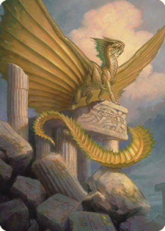 Ancient Gold Dragon Art Card (05) [Commander Legends: Battle for Baldur's Gate Art Series] | The Time Vault CA