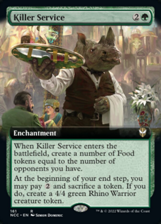 Killer Service (Extended Art) [Streets of New Capenna Commander] | The Time Vault CA