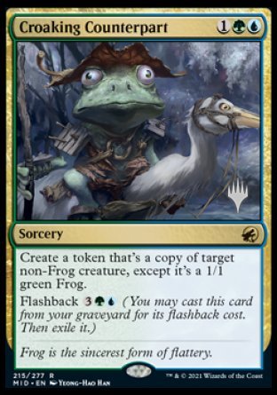 Croaking Counterpart (Promo Pack) [Innistrad: Midnight Hunt Promos] | The Time Vault CA