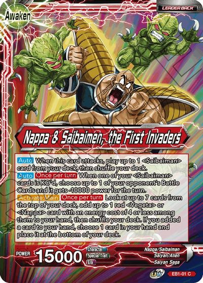 Nappa // Nappa & Saibaimen, the First Invaders (EB1-01) [Battle Evolution Booster] | The Time Vault CA