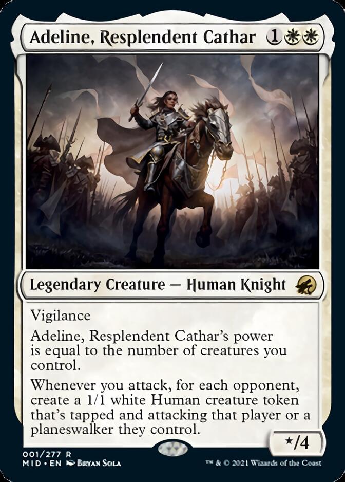 Adeline, Resplendent Cathar [Innistrad: Midnight Hunt] | The Time Vault CA