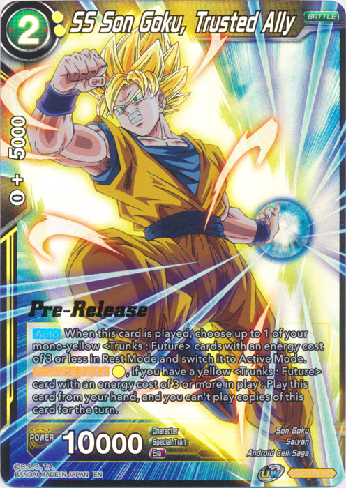 SS Son Goku, Trusted Ally (BT13-095) [Supreme Rivalry Prerelease Promos] | The Time Vault CA