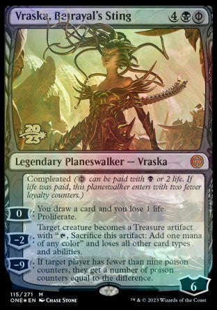 Vraska, Betrayal's Sting [Phyrexia: All Will Be One Prerelease Promos] | The Time Vault CA