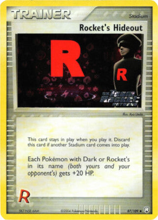 Rocket's Hideout (87/109) (Stamped) [EX: Team Rocket Returns] | The Time Vault CA