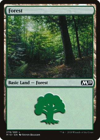 Forest (278) [Core Set 2019] | The Time Vault CA