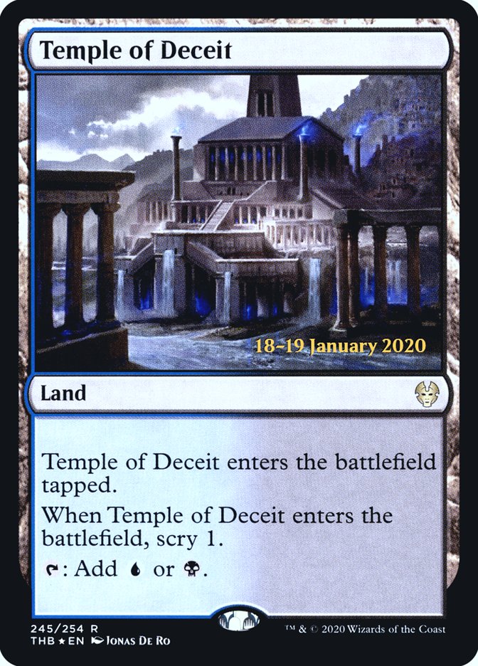 Temple of Deceit [Theros Beyond Death Prerelease Promos] | The Time Vault CA