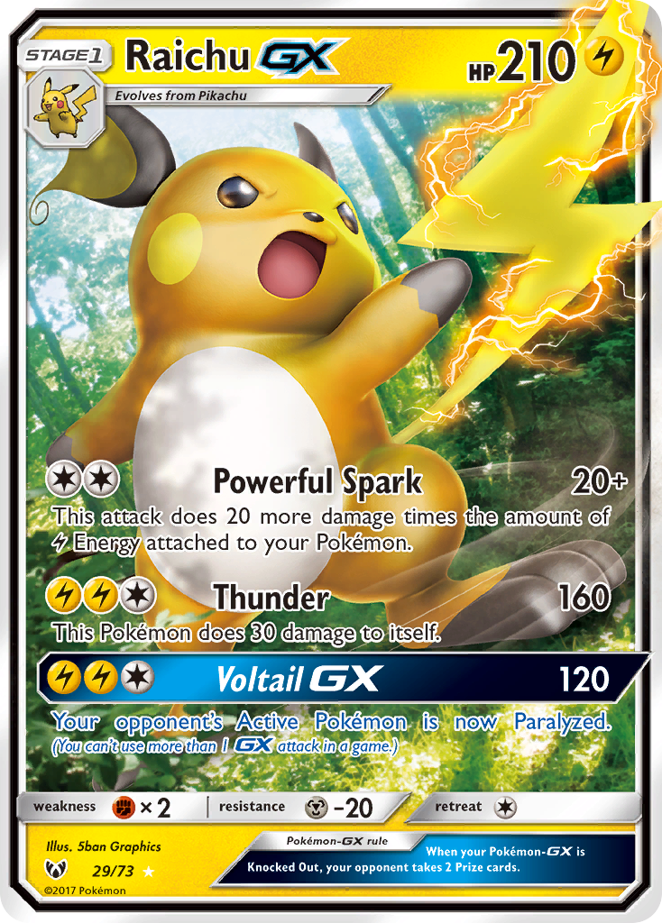 Raichu GX (29/73) [Sun & Moon: Shining Legends] | The Time Vault CA