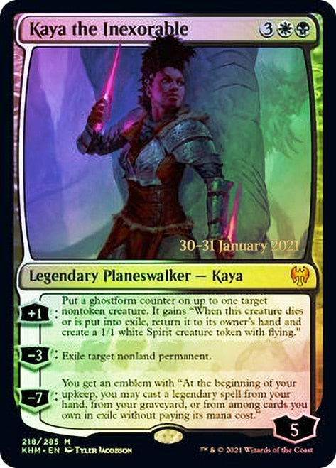 Kaya the Inexorable  [Kaldheim Prerelease Promos] | The Time Vault CA