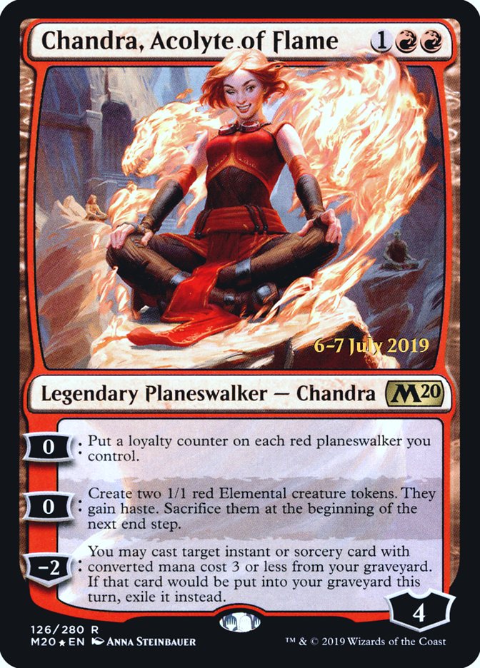 Chandra, Acolyte of Flame  [Core Set 2020 Prerelease Promos] | The Time Vault CA