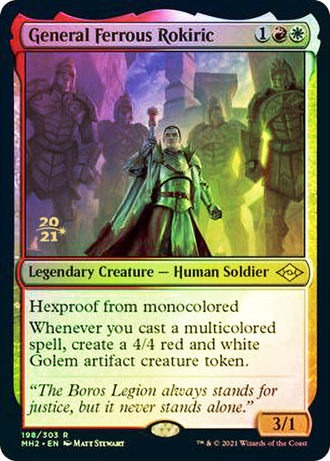 General Ferrous Rokiric [Modern Horizons 2 Prerelease Promos] | The Time Vault CA