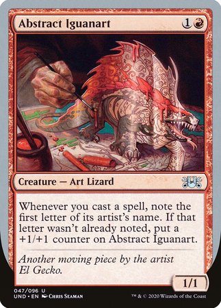 Abstract Iguanart [Unsanctioned] | The Time Vault CA