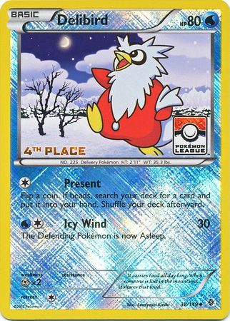 Delibird (38/149) (League Promo 4th Place) [Black & White: Boundaries Crossed] | The Time Vault CA