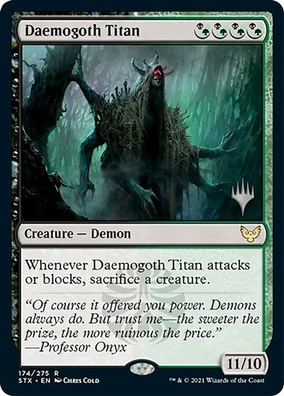 Daemogoth Titan (Promo Pack) [Strixhaven: School of Mages Promos] | The Time Vault CA