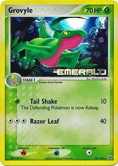 Grovyle (28/106) (Stamped) [EX: Emerald] | The Time Vault CA