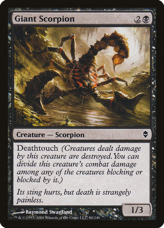 Giant Scorpion [Zendikar] | The Time Vault CA