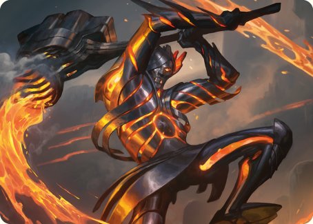 Forgehammer Centurion Art Card [Phyrexia: All Will Be One Art Series] | The Time Vault CA