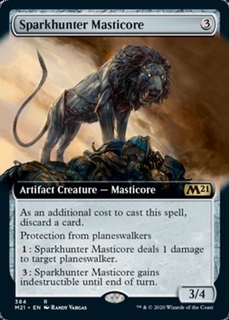 Sparkhunter Masticore (Extended Art) [Core Set 2021] | The Time Vault CA