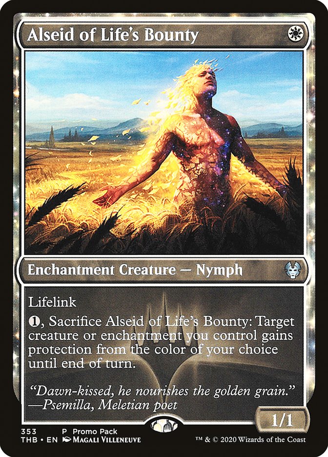 Alseid of Life's Bounty (Promo Pack) [Theros Beyond Death Promos] | The Time Vault CA