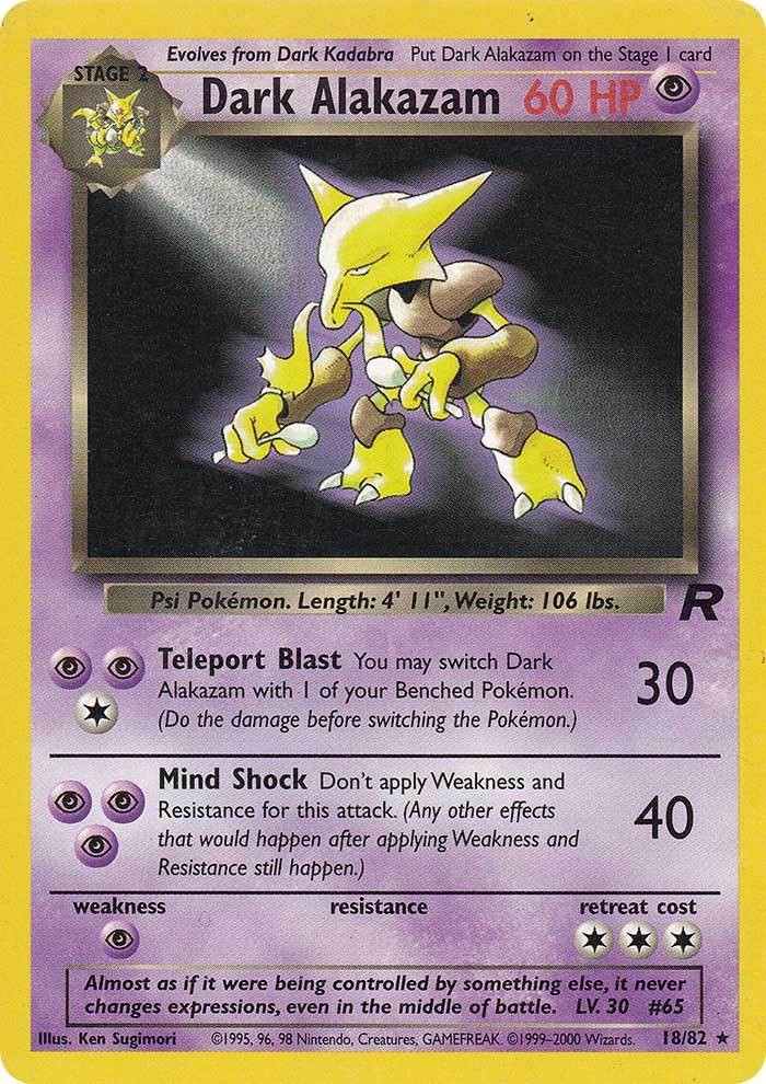 Dark Alakazam (18/82) [Team Rocket Unlimited] | The Time Vault CA