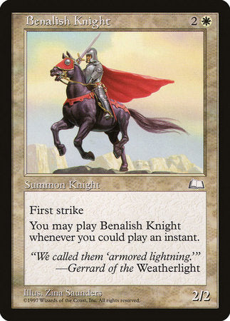 Benalish Knight [Weatherlight] | The Time Vault CA
