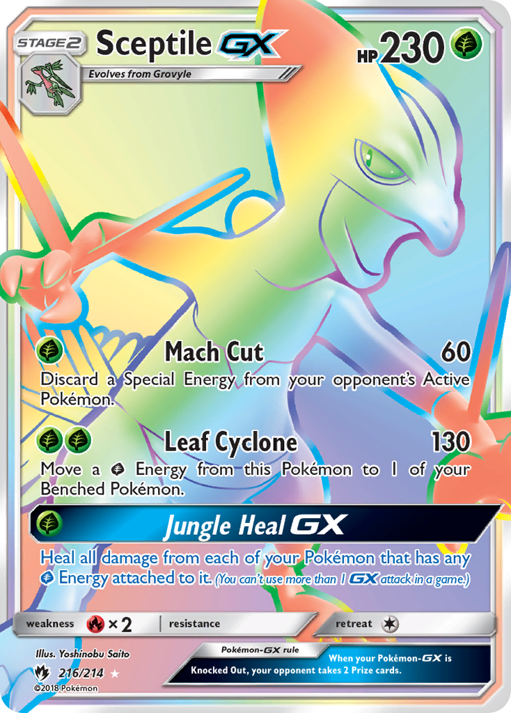 Sceptile GX (216/214) [Sun & Moon: Lost Thunder] | The Time Vault CA