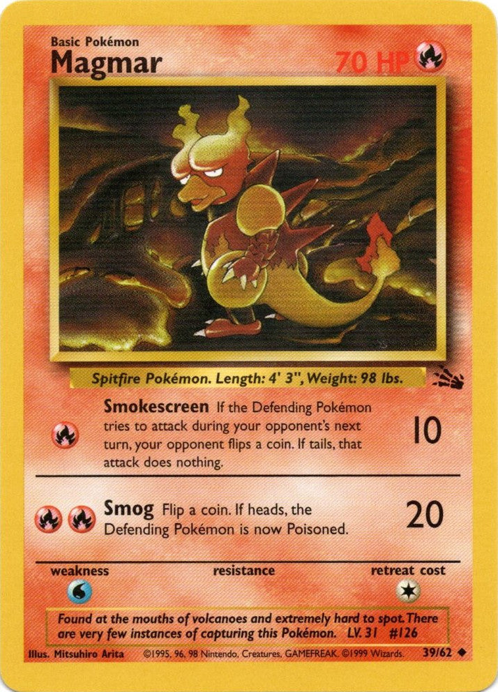 Magmar (39/62) [Fossil Unlimited] | The Time Vault CA