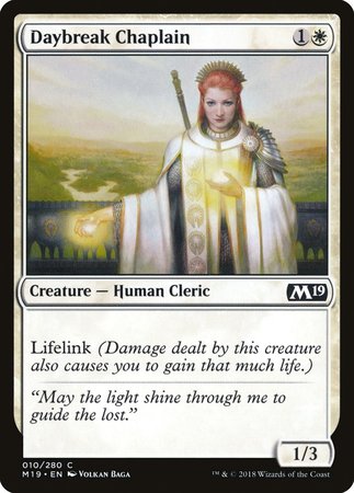 Daybreak Chaplain [Core Set 2019] | The Time Vault CA