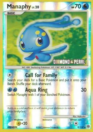 Manaphy (9/130) [Burger King Promos: 2008 Collection] | The Time Vault CA