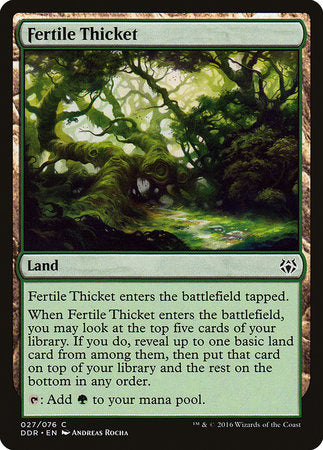 Fertile Thicket [Duel Decks: Nissa vs. Ob Nixilis] | The Time Vault CA