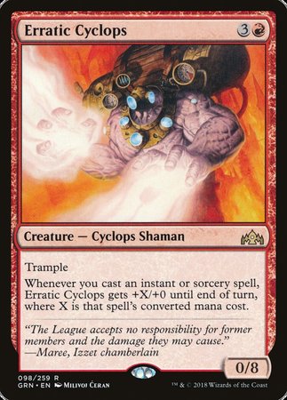 Erratic Cyclops [Guilds of Ravnica] | The Time Vault CA